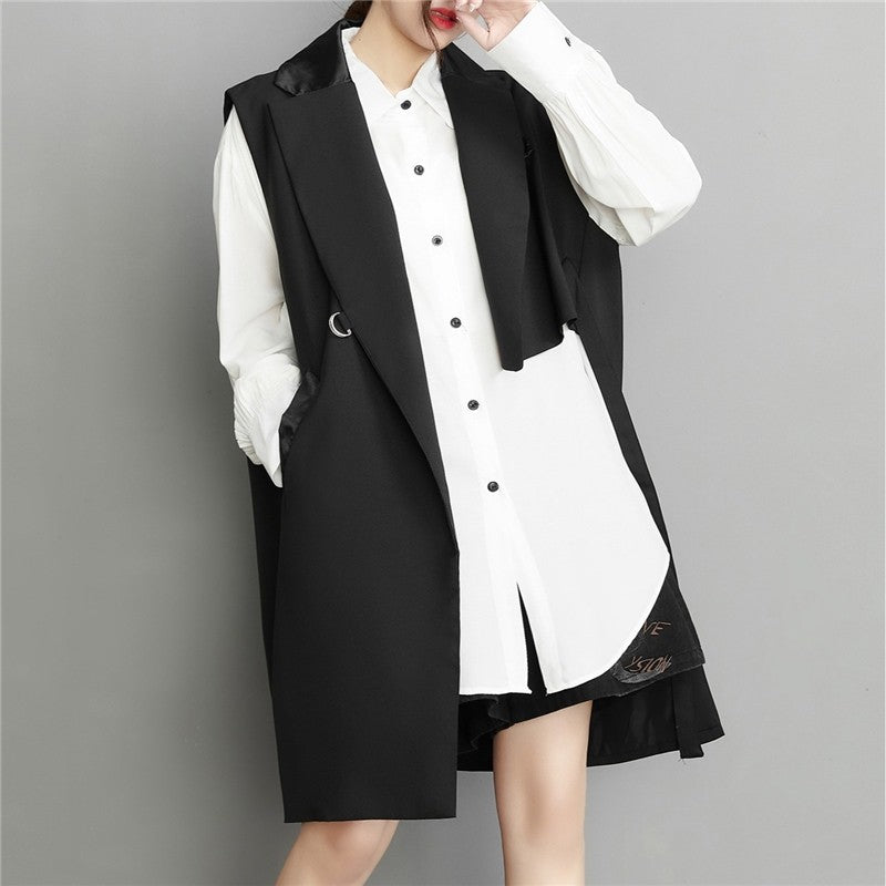 Black Loose Vest