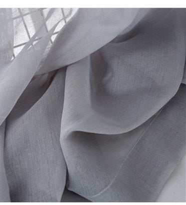 300cm Height Pure Color Curtain Living Room Window Finished Tulle Sheer Voile Curtains For Bedroom  Drapes