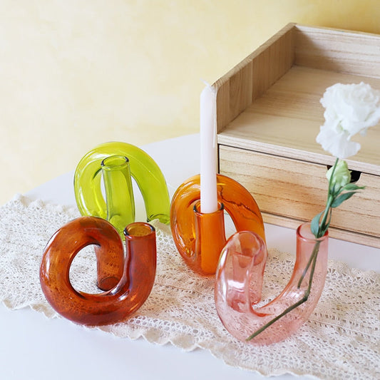 Creative candle holders Wedding decoration Candlesticks for candles nordic home decor Glass holders Living room