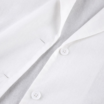 Summer Cotton Long Sleeves Shirts and Shorts Suits