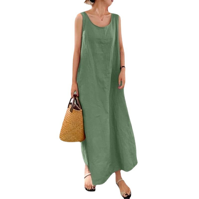 Casual Women Loose Long Sleeveless Dresses