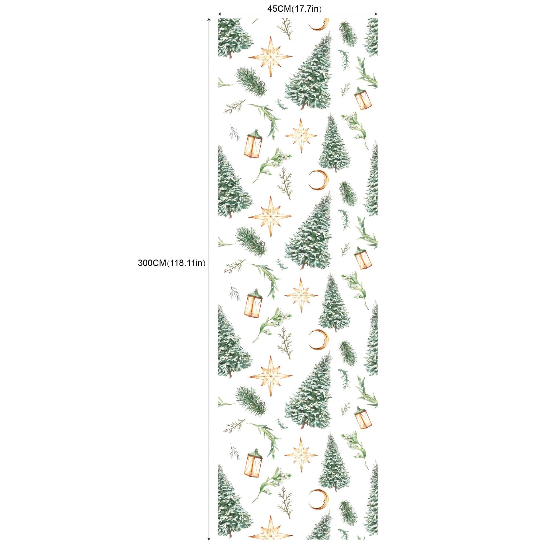 Environmental Friendly Self-adhesive Christmas Wallpaper