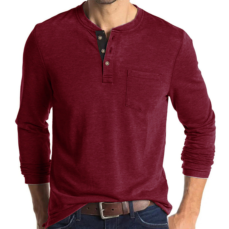 Casual Round Neck Long Sleeves T Shirts