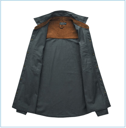 Casual Cotton Plus Sizes Long Sleeves Shirts for Men