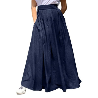 Casual High Waist Summer Long Skirts