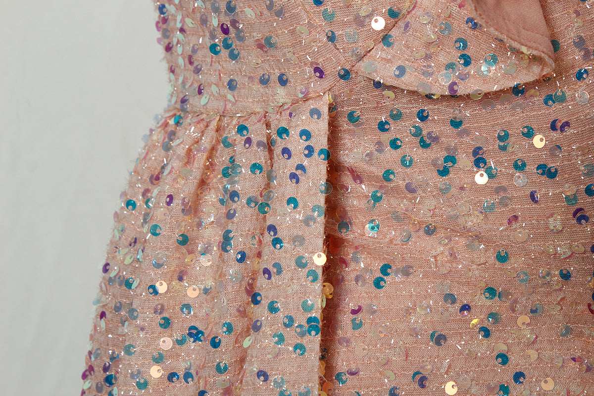 Sexy Sequined One Shoulder Long Party Dresses