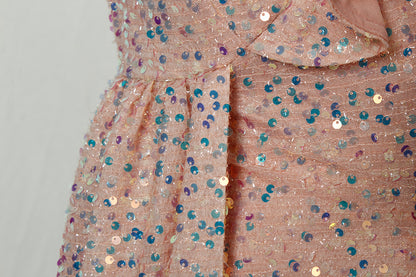 Sexy Sequined One Shoulder Long Party Dresses