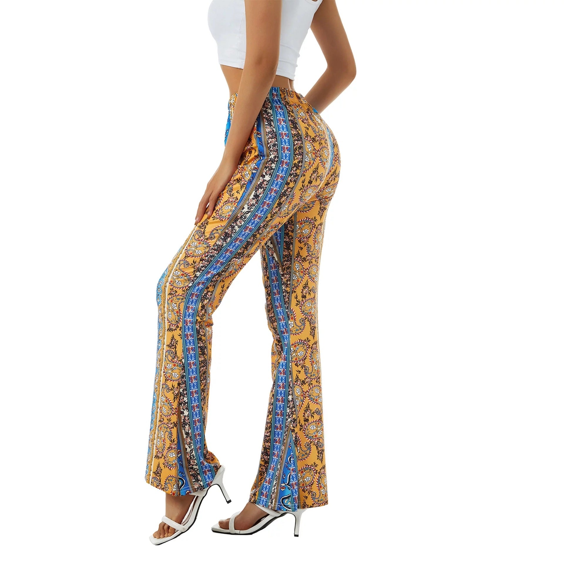 Sexy Elastic Waist Long Pants for Women