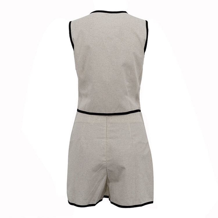 Summer New Cotton Vest & Skirt Set for Women