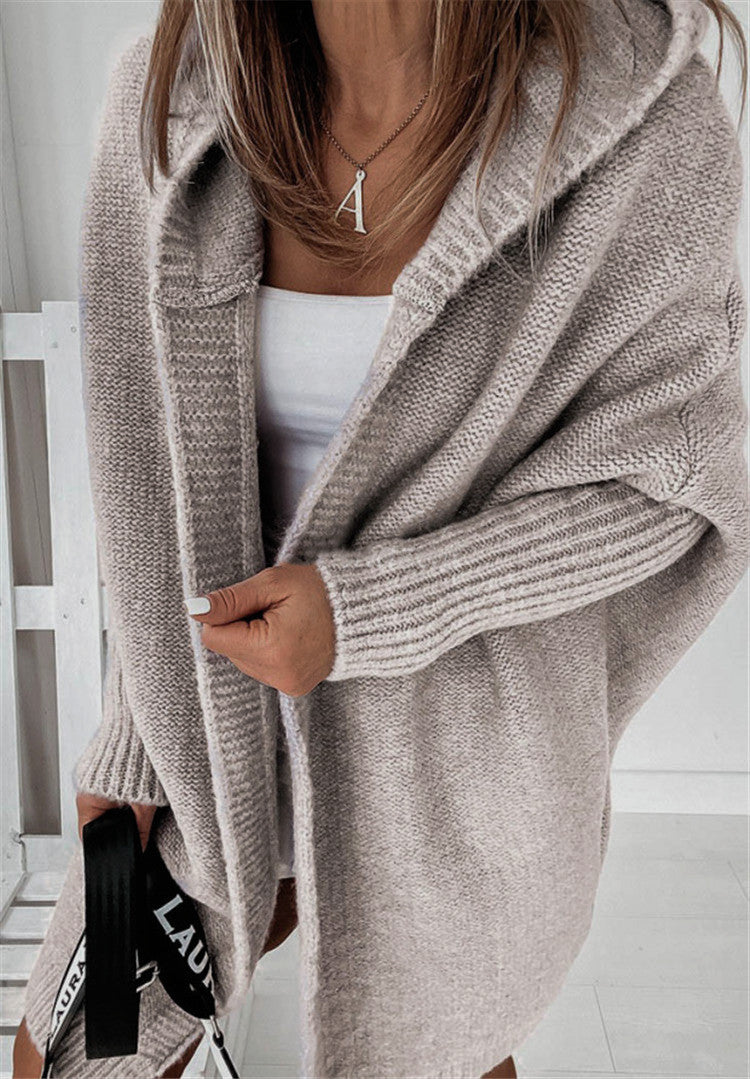 Casual Women Knitted Sweaters with Hat