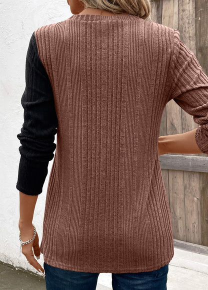 Casual Women Long Sleeves Knitted Tops