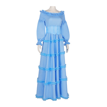The Little Mermaid Ariel Blue Princess Dress Cosplay Costume 2002
