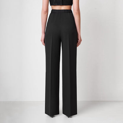 Fashion Elastic Waist Casual Pants