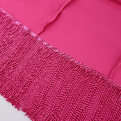 Summer Sexy Tassels Long Sheath Dresses for Party