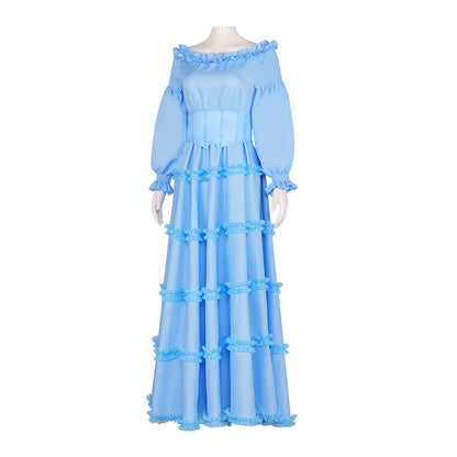 The Little Mermaid Ariel Blue Princess Dress Cosplay Costume 2002