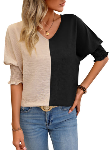 Leisure Summer V Neck Short Sleeves T Shirts
