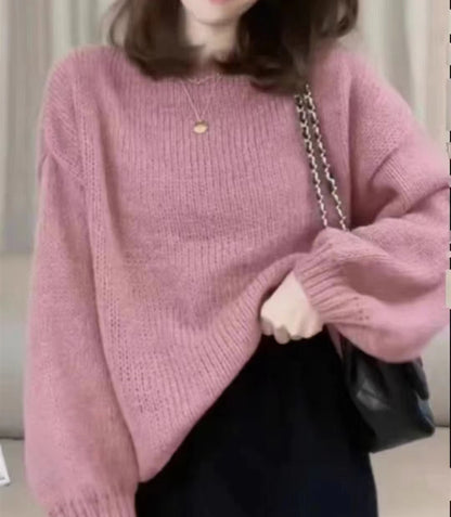 Colorful Long Sleeves Knitted Pullover Sweaters