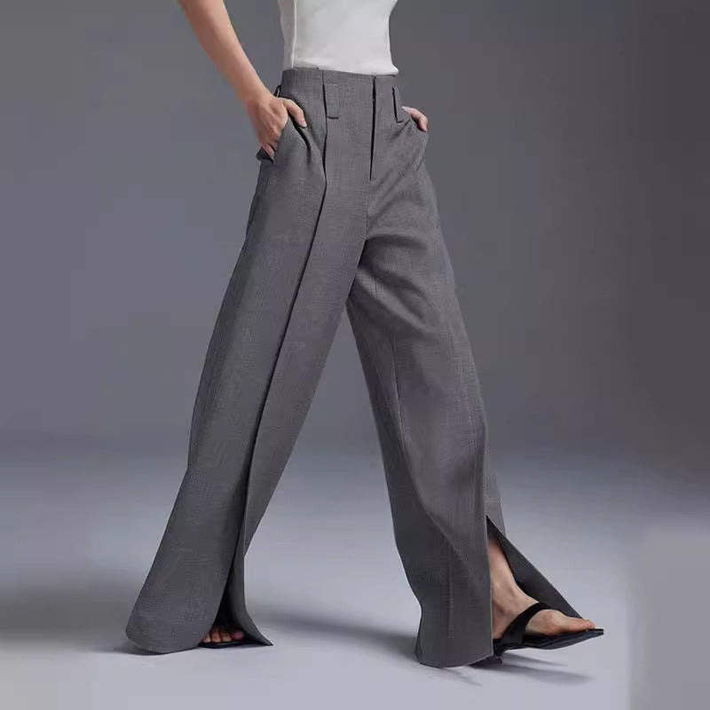 Women High Waist Wide Legs Pants