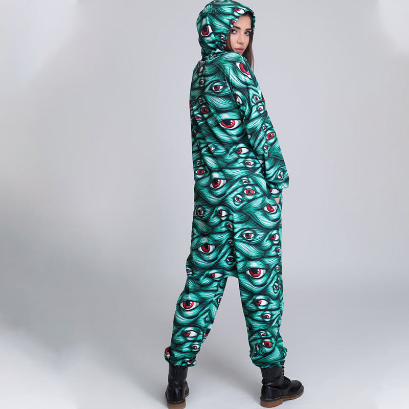 Halloween Loose Jumpsuits for Women and Men
