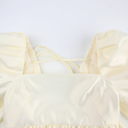 Lovely Satin Princess Mini Dresses for Women