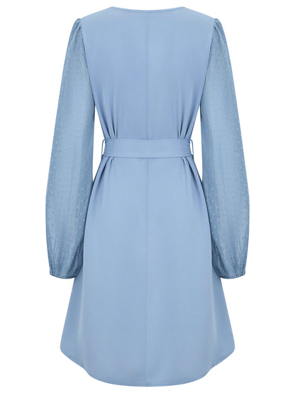 Fashion V Neck Long Sleeves Dresses