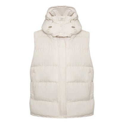 Fashion Women Sleeveless Cotton Jacket Coats