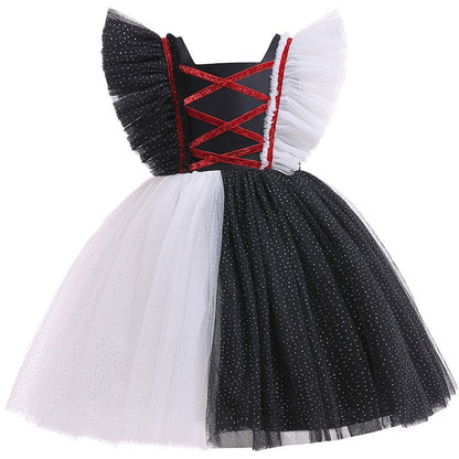 Halloween Tulle Cake Style Girls Princess Cosplay Dresses