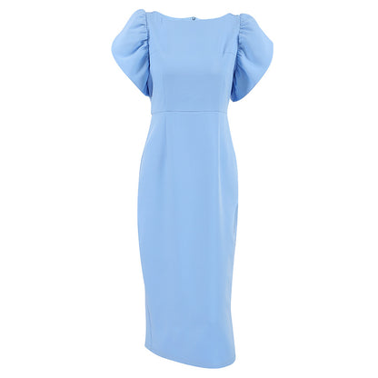 Summer Blue Bodycon Midi Dresses