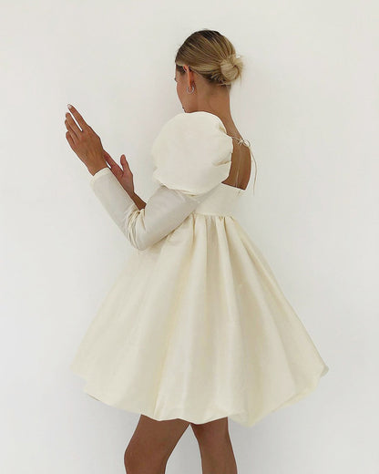 Lovely Satin Princess Mini Dresses for Women