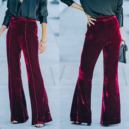 Casual High Waist Trumpet Pants for Women