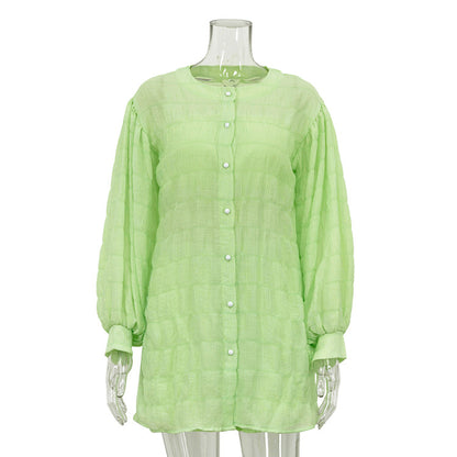 Casual Summer Long Sleeves Shirts with Strapless Tops and Shorts 3pcs Sets
