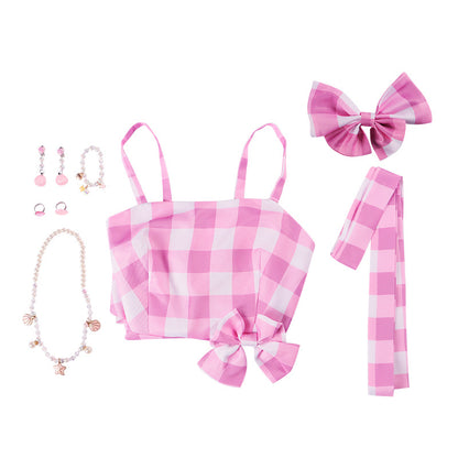 2023 Film Barbie Barbie Pink Dress Cosplay Costume for Party 1201