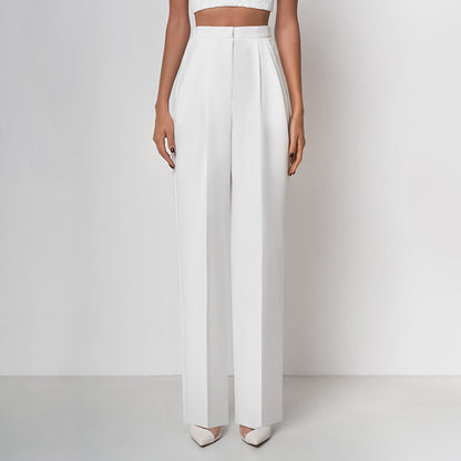 Fashion Elastic Waist Casual Pants