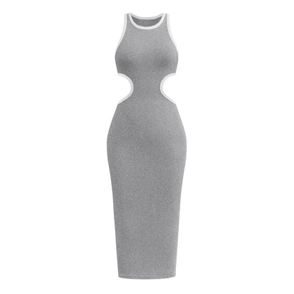 Sexy Backless Knitted Sheath Midi Dresses