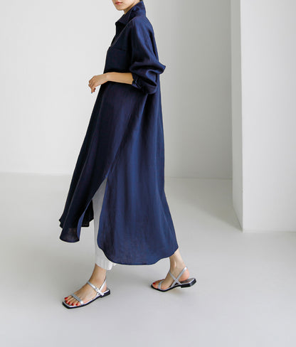 Casual Cotton Plus Sizes Long Sleeves Shirts Dresses