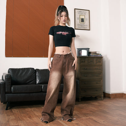 Sexy Car Design Midriff Baring Summer T Shirts
