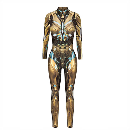Halloween Skeleton Long Sleeves Jumpsuits Cosplay Costumes