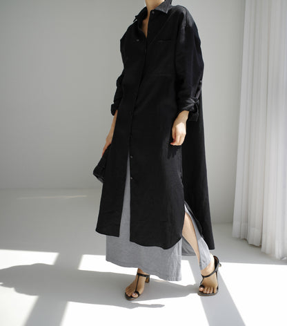 Casual Cotton Plus Sizes Long Sleeves Shirts Dresses