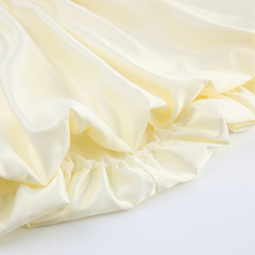 Lovely Satin Princess Mini Dresses for Women