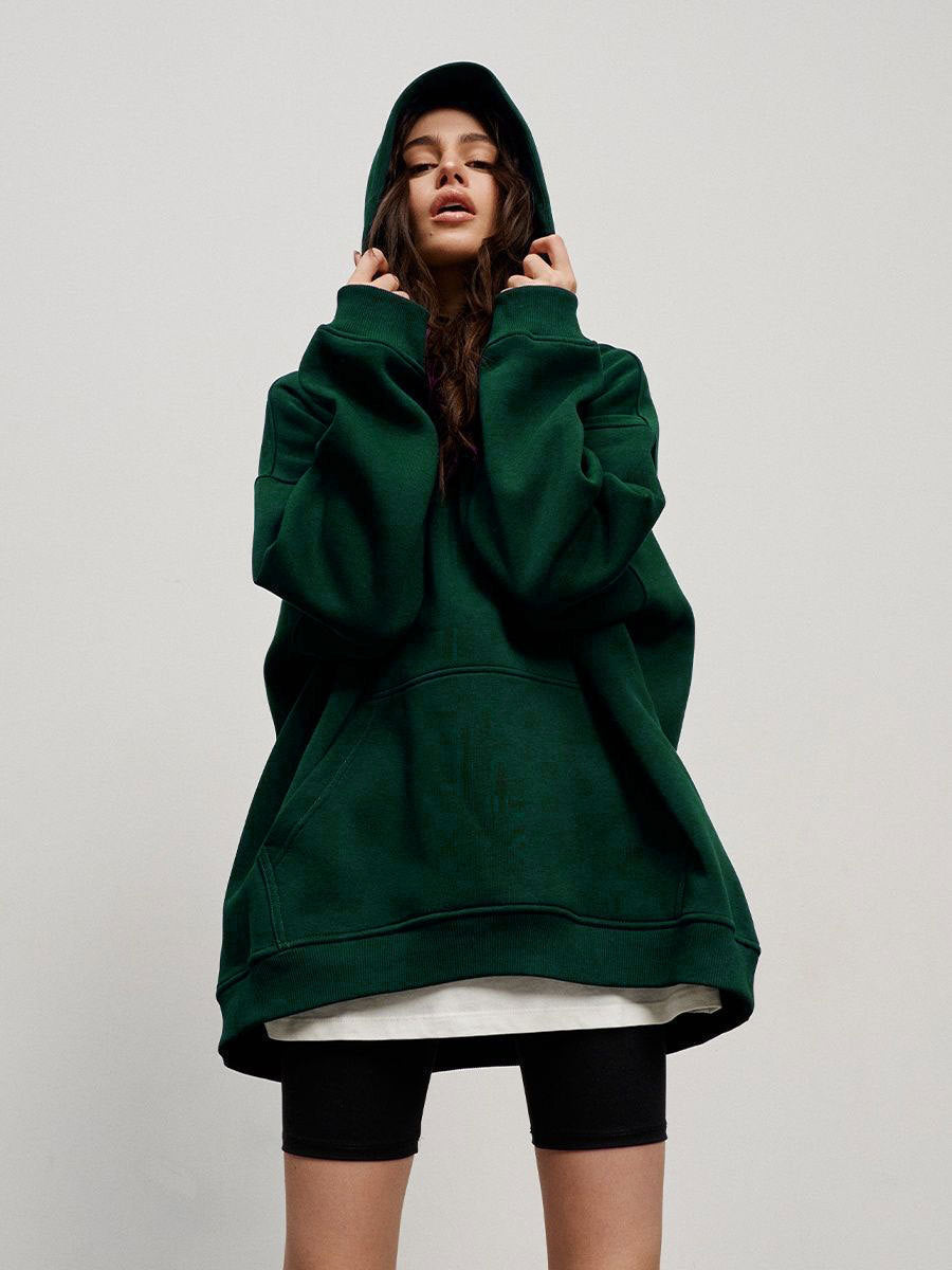Casual Fall Winter Pockets Hoodies
