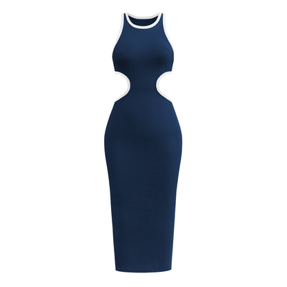 Sexy Backless Knitted Sheath Midi Dresses
