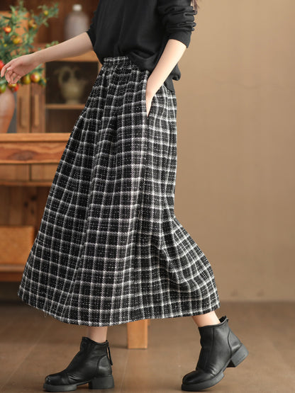 Vintage Thicken A Line Skirts