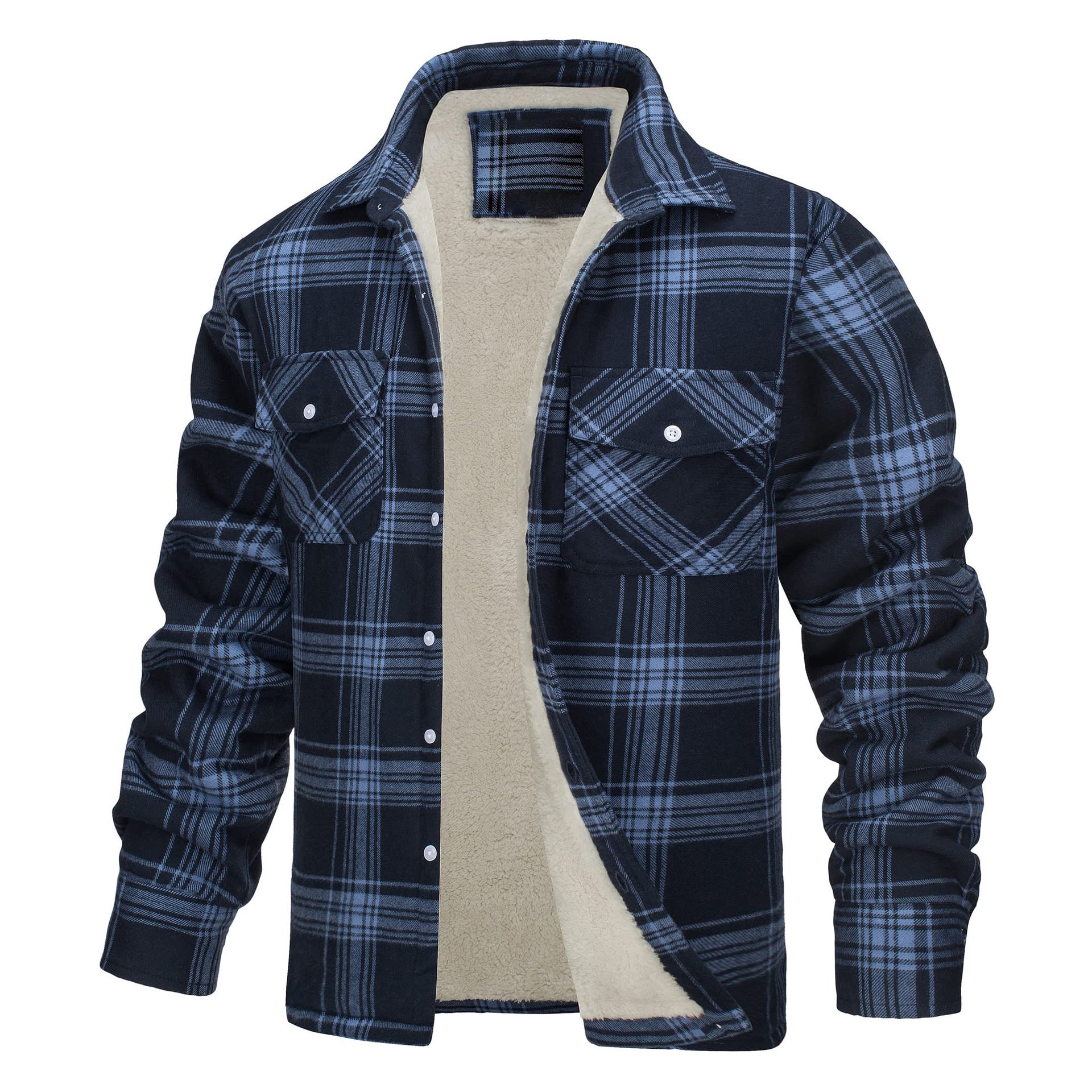 Casual Long Sleeves Thicken Shirts Jackets for Men