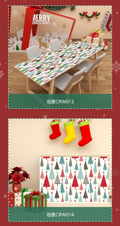 Environmental Friendly Self-adhesive Christmas Wallpaper