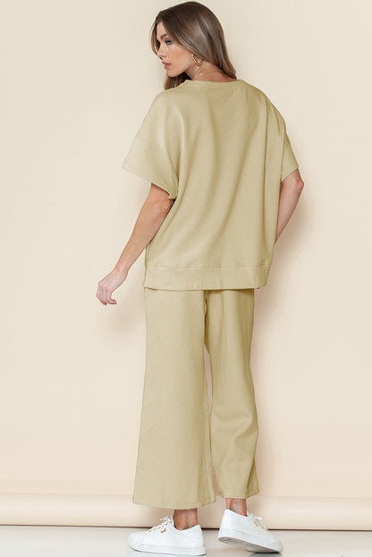 Casual Summer Drawstring Two Pieces Women Suits