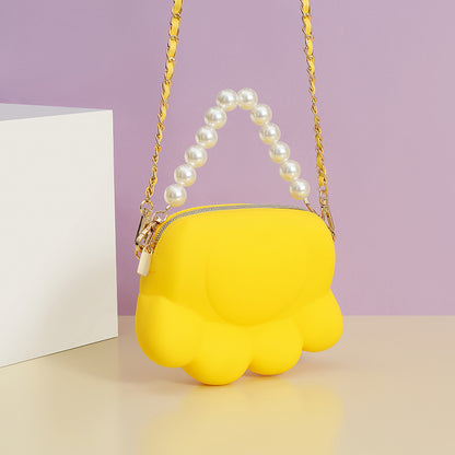 Fashion Waterproof Cat Paw shaped Shoulder Bags Satchale