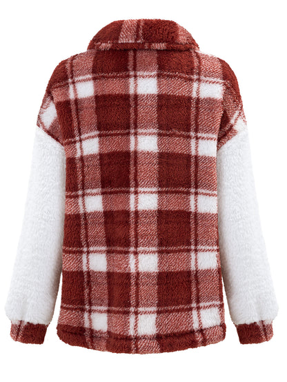 Fashion Turnover Loose Long Sleeves Overcoat