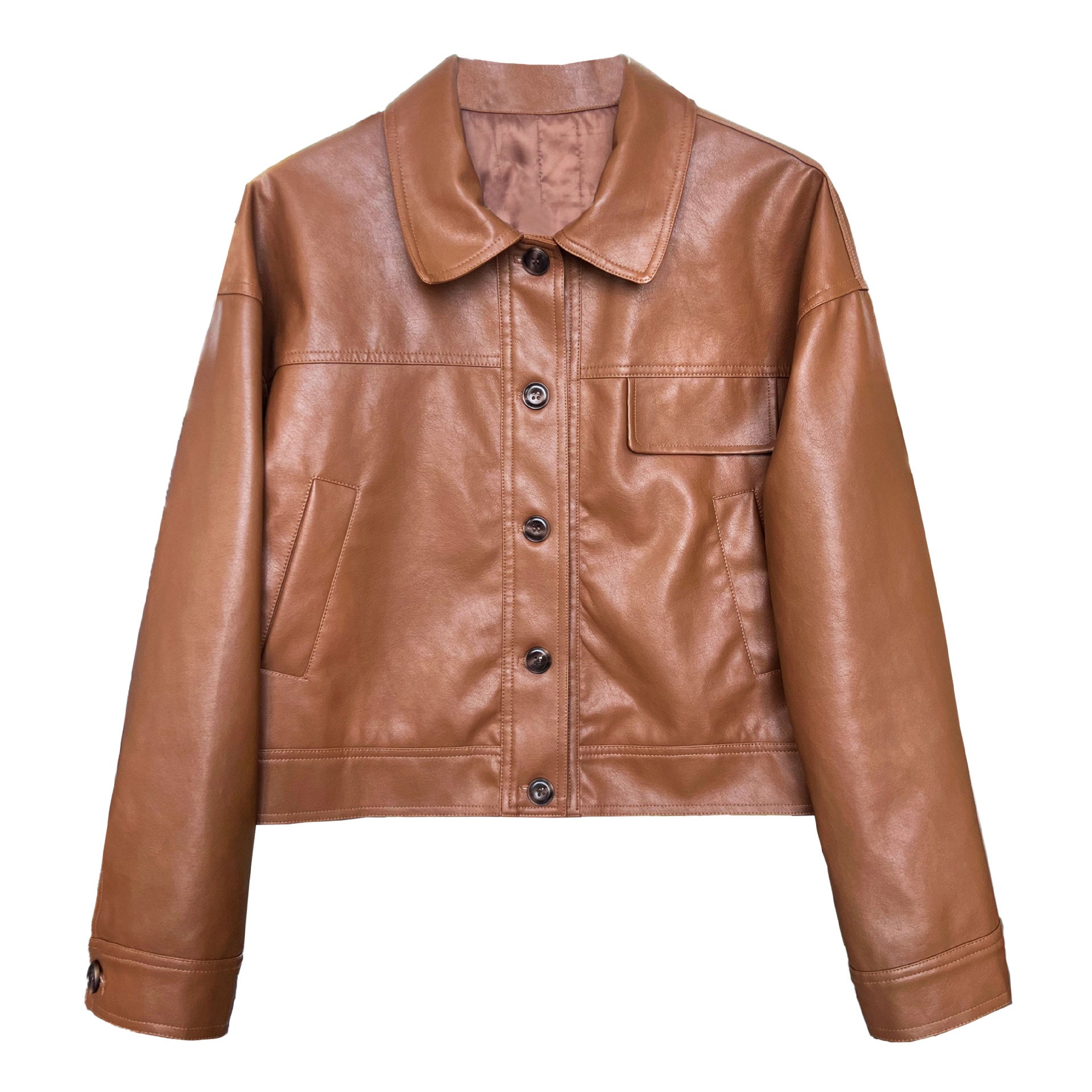 Classy PU Leather Motorcycle Jackets Coats