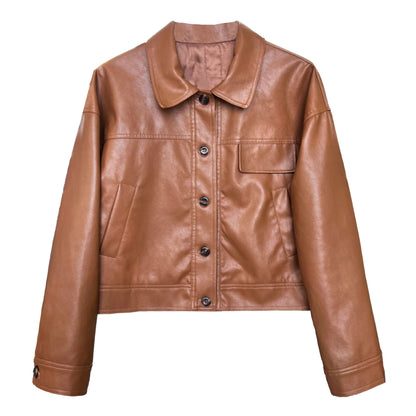 Classy PU Leather Motorcycle Jackets Coats