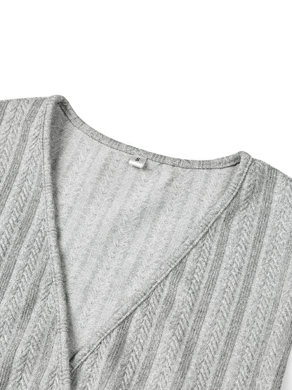 Casual V Neck Women Long Sleeves Fall Tops
